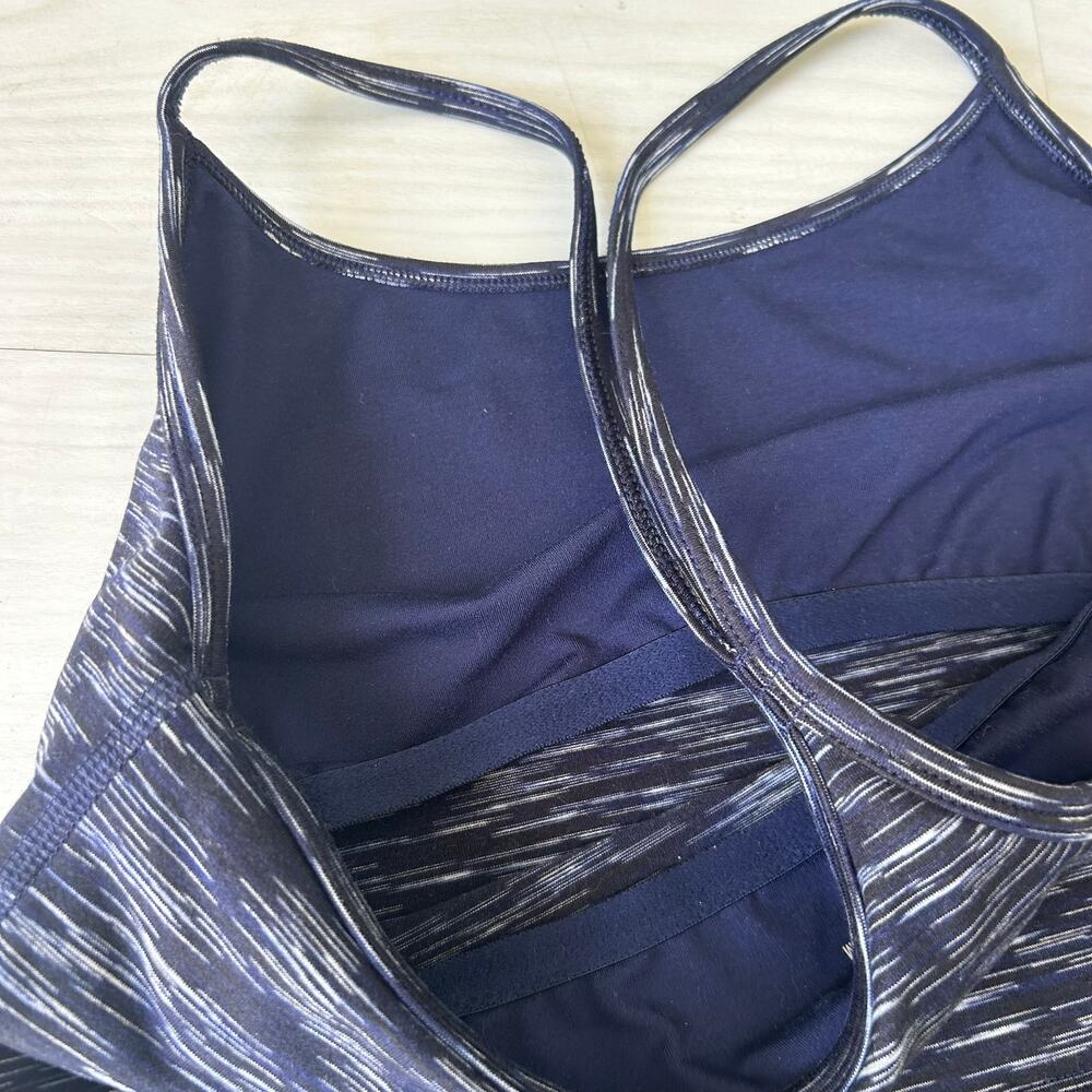 Offline by Aerie Space Dye Navy Tank Sports Bra Size Medium - Picture 5 of 6